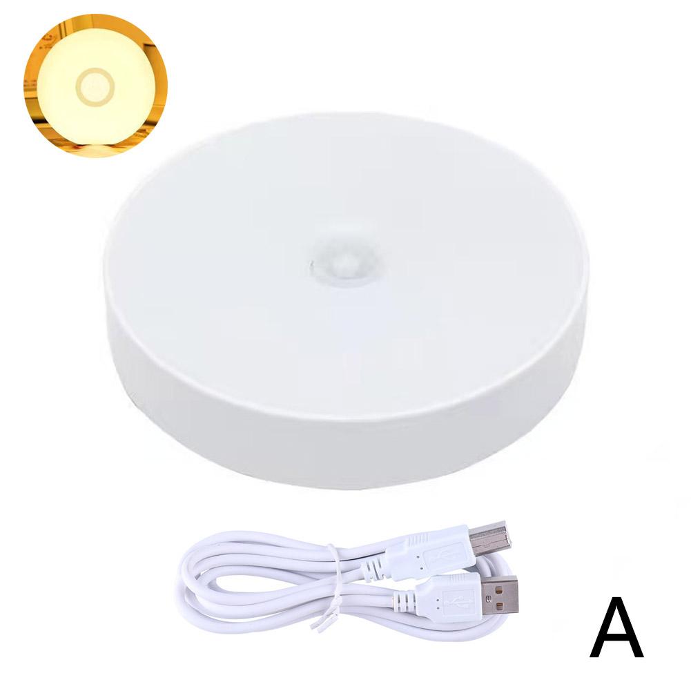 Rechargeable LED Under Cabinet Lights Motion Sensor Night Light Smart Lamp Stairs Closet Wardrobe Kitchen Light Bedroom Decor