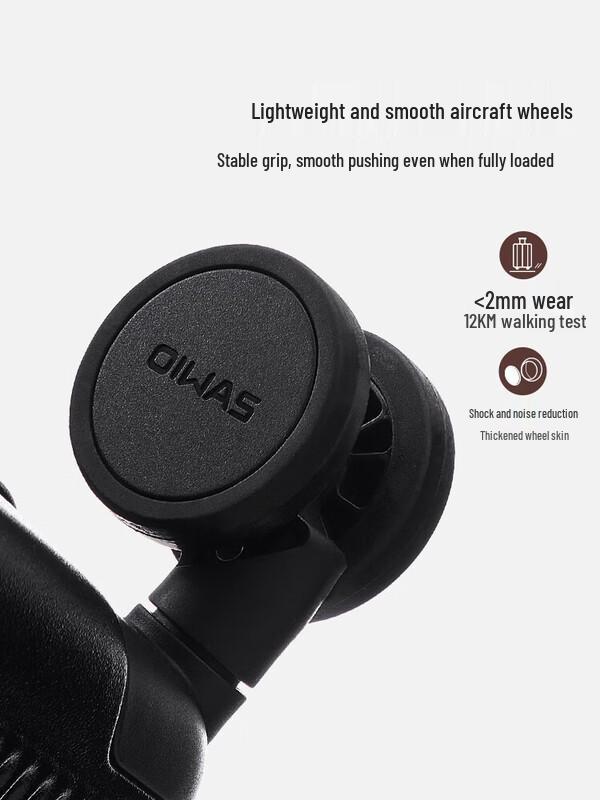 OIWAS Pioneer Series 24-inch Checked Suitcase