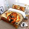 Lion with explosive background. Bedding sets Duvet cover sets Duvet covers Pillowcases(1 * Duvet Cover 2 * Pillowcases without duvet insert)