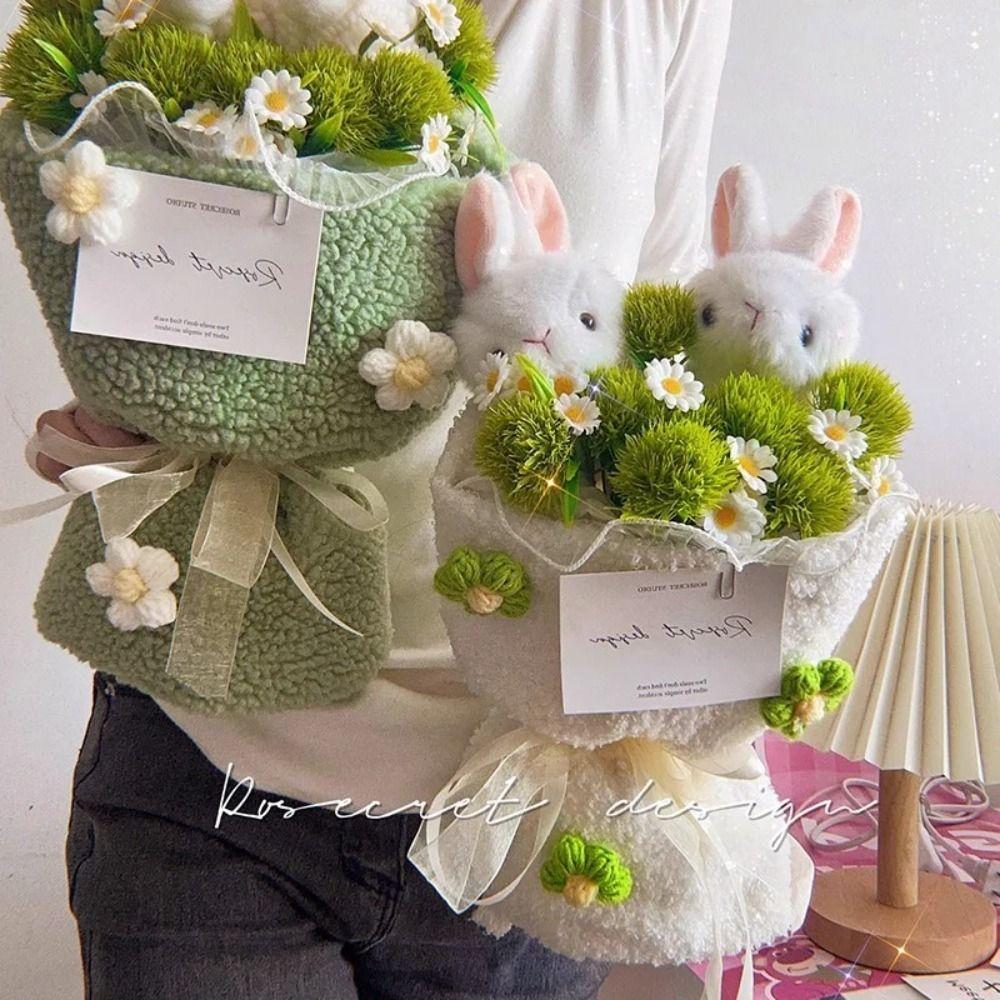 Cartoon Animal Cartoon Plush Flower Bouquet Stuffed Anime Bouquet  Kids/Children Toys