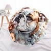1 Pezzo Ombrello Pieghevole Automatico - Fantasia Floreale Bulldog, Design Portatile e Pieghevole con 8 Stecche, Regali di Natale e Compleanno