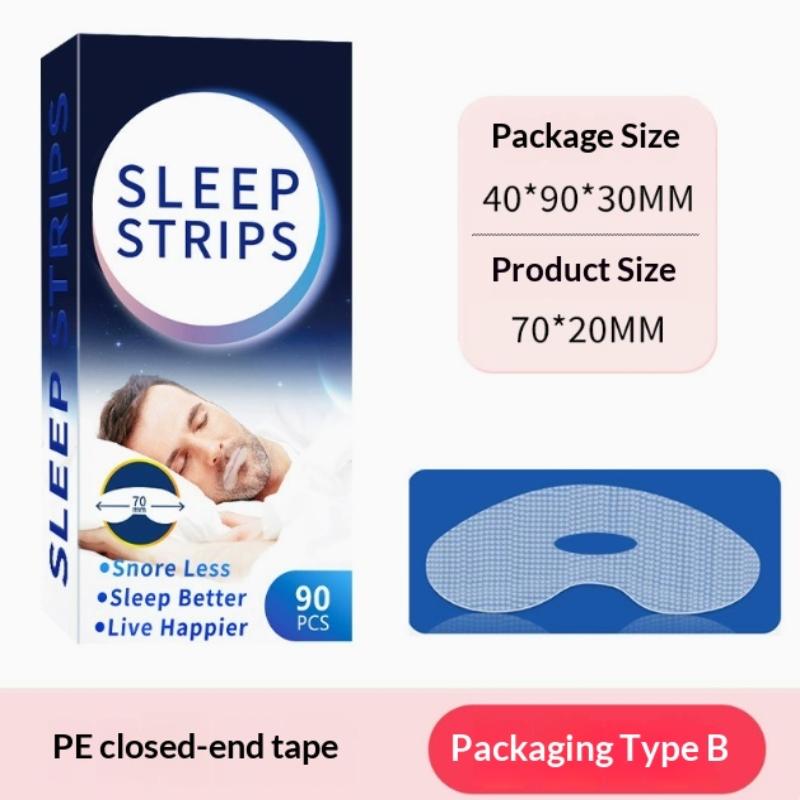Disposable Anti Snoring Sleep Strips 90Pcs Breathable Mouth Tape Promote Nose Breathing Reduce Snoring At Night