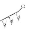 Pants Hanger Stainless Steel Non Slip Z Type Space Saving Open Ended Closet Trouser Rack Organizer