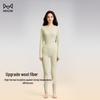 Maoren 5.0 Celebrity Wool Blend Round Neck Thermal Underwear Set