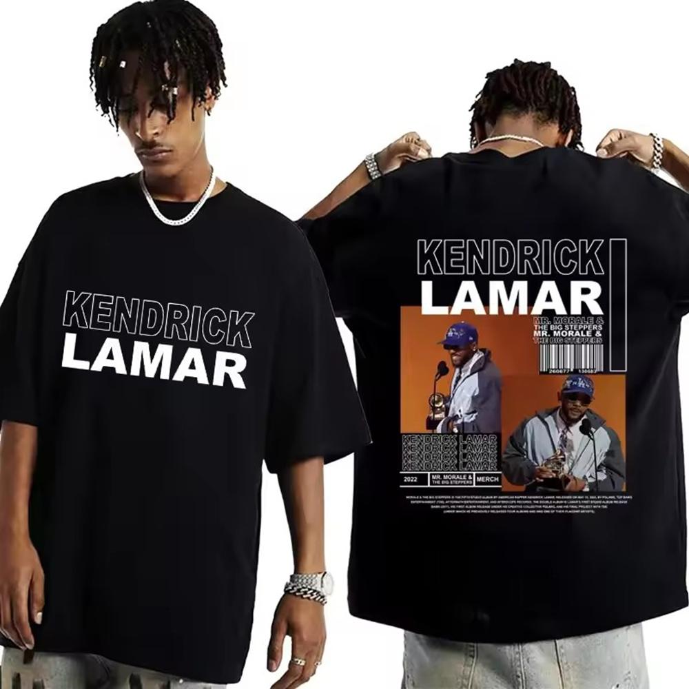 Rap Singer Kendrick Lamar Good Kid Tshirt 2025 Summer Mens Womens Short Sleeved Round Neck Printed Tshirt Mens Clothing