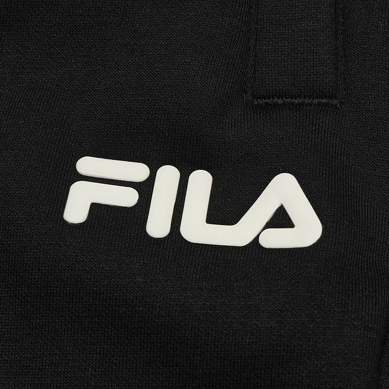 FILA Original Fashion Retro Simple Personality Versatile Comfortable Loose Fit Knit Casual Pants Men pants F51M549601FBK