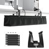 ACCURTEK Cable Tray, Under-Desk Cord Storage, Canvas Fabric, Clamp and Screw Mounting, Easy Installation, 91.3cm Wide, Under-Desk Cable Management Rac