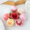 Simulation Rose Head Candy Box Companion Gift Decoration Small Rose Buds Corsage Headdress Flowers Silk Flowers Shooting Props Decoration Fake Flowers