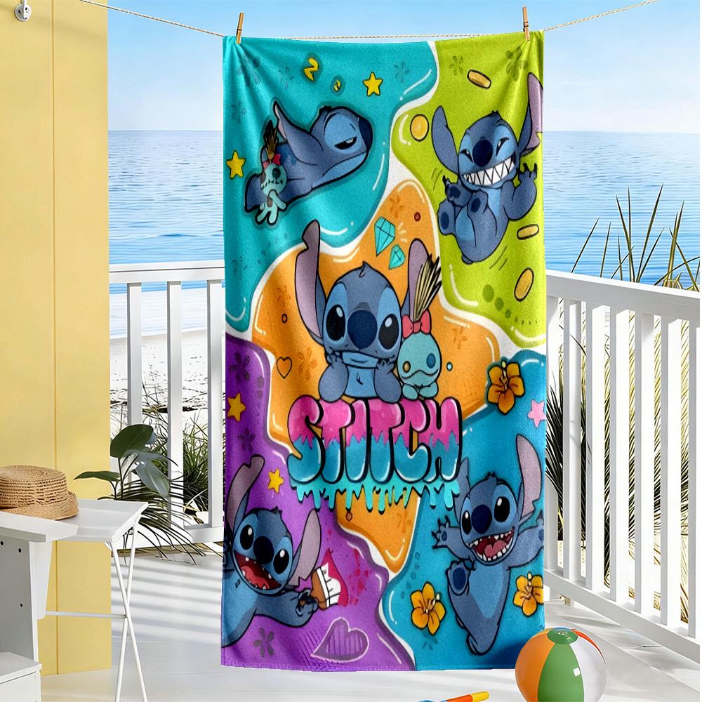 Stitch cozy beach towel soft for Outdoor Daily Use Vibrant Pattern Perfect Gift for Women/Men