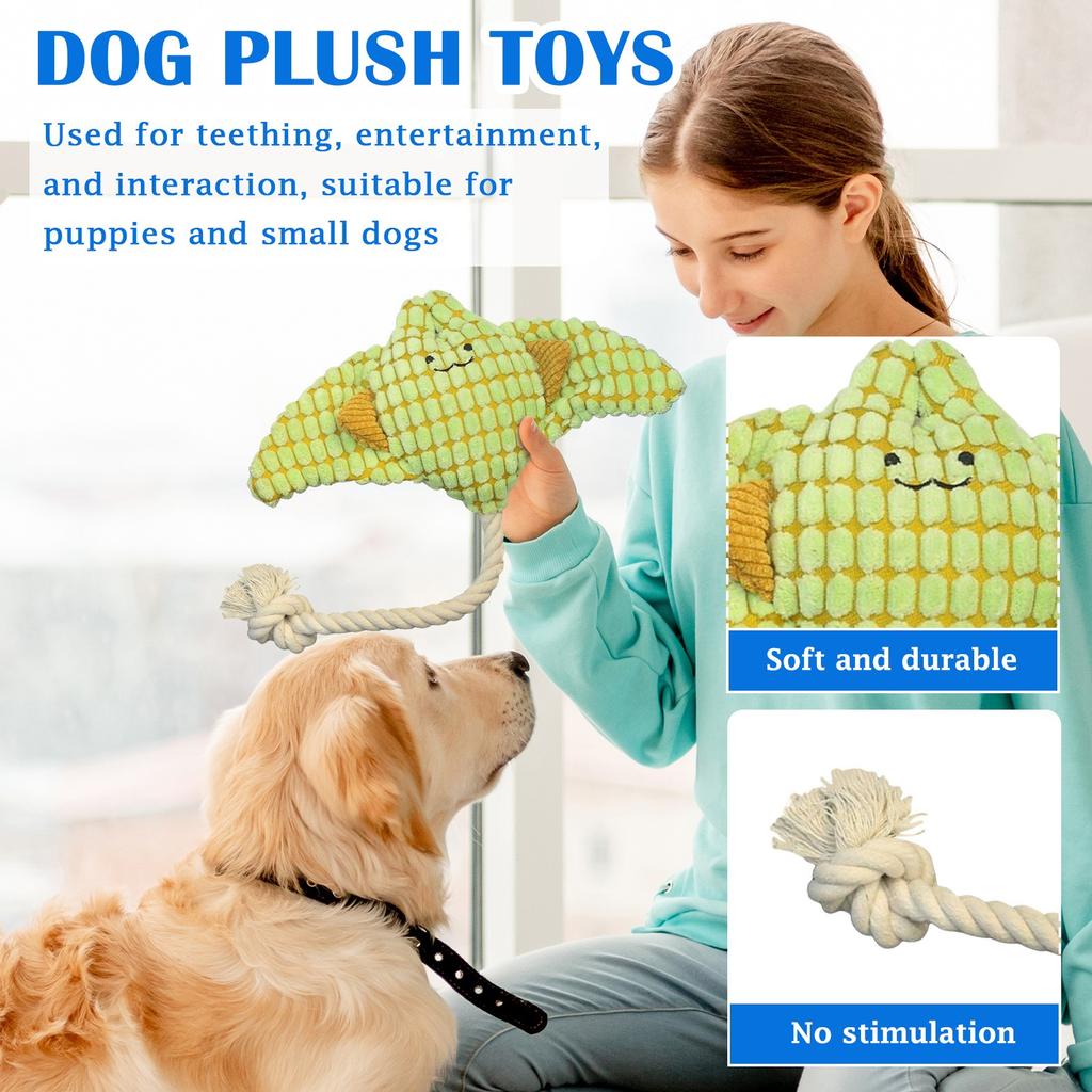 Indestructible Dog Toys, Interactive Dogs Toy Chew Toy, Indestructible Squeaky Dog Toys, Soft Plush Animal Playthings For Playing Trainin