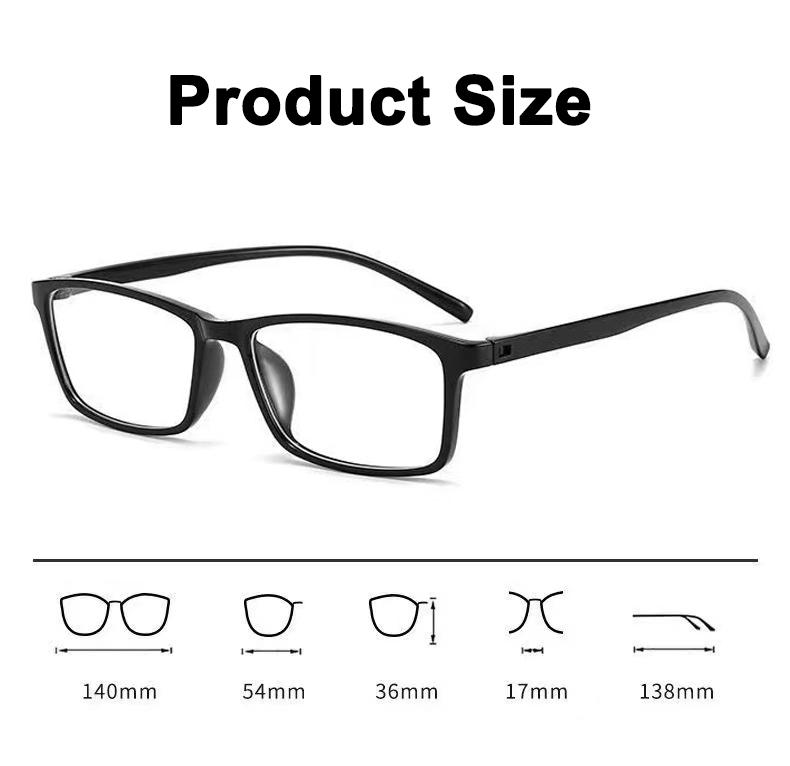 New Titanium Reading Glasses Men Women TR90 Anti-Blue Ray Full Frame Computer Spectacles Diopter +1.0 +4.0 Presbyopic Glasses