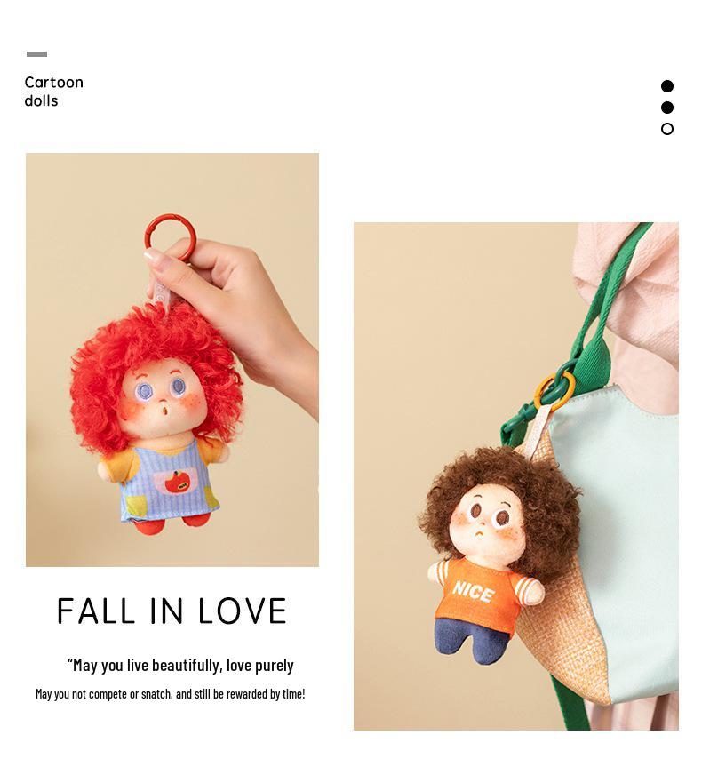 Saitodo Dudu Explosive Hair Plush Keychain Doll Pendant - Birthday Gift