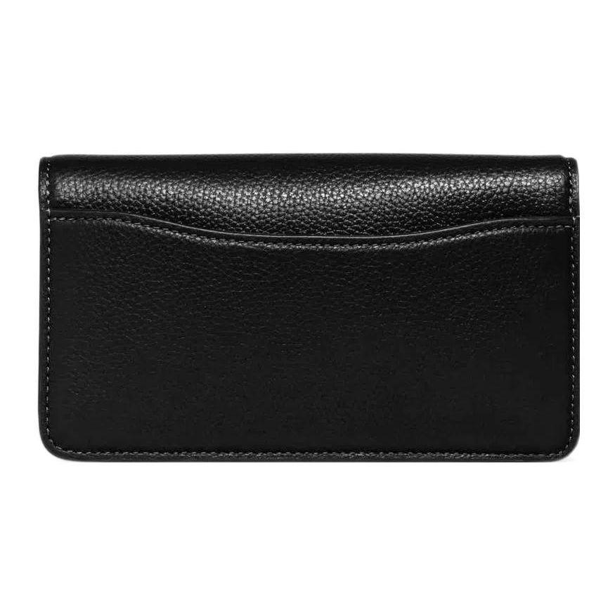 Coach Wristlet 19 Solid Color Letter Logo Lock Clutch Pebble Grain Leather Crossbody Bag Small Women Crossbody Bag Black CJ925-V5BLK