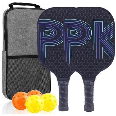 Pickleball-Schläger, Pickle-Schläger-Set, Pickleball-Bälle für Männer und Frauen, Schläger, Fiberglas-Oberfläche, Pickleball-Set mit 2 Pickleball-Schlägern,