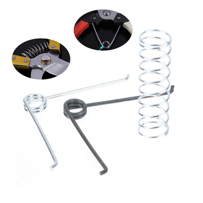 10 resortes de compresión de acero inoxidable redondos en forma de V para jardinería.