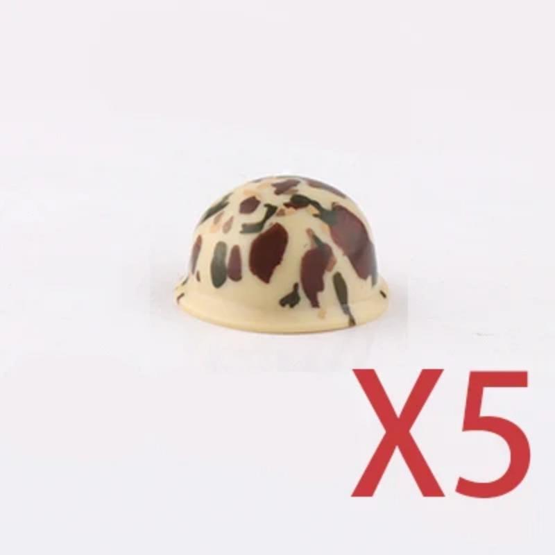 Andra världskriget Militära Byggklossar Tillbehör Figur Soldat Hjälm Leksak USSR1 USA UK Japansk Hatt Mini Tegel Huvmask Flamkastare