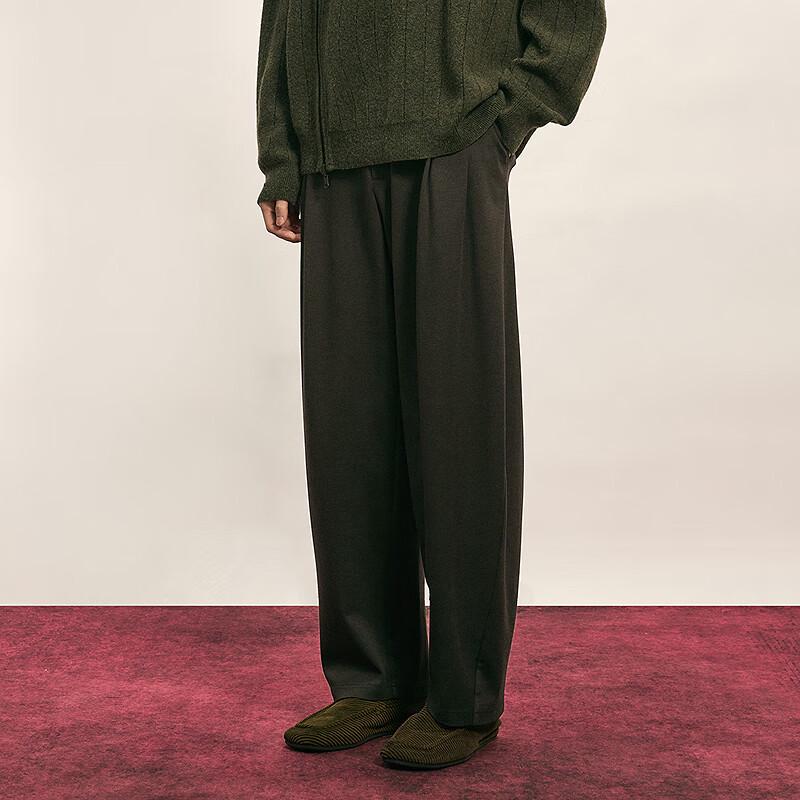 CROQUIS Men's 2025 Autumn Knitted Loose Curved Casual Pants