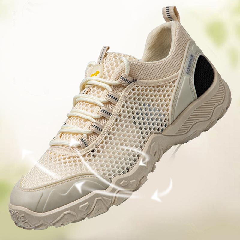 Shoes men's summer new breathable hollow hole shoes outdoor wading shoes light and comfortable outdoor mountaineering sports shoes