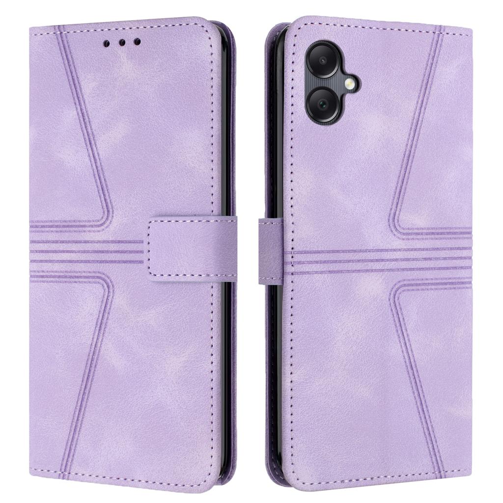 For Samsung Galaxy A07 4G Case Triangle Imprinted Anti-Scratch Phone Wallet Cover