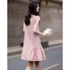 Elegant Sleeveless A-Line Midi Dress with Side Pleats