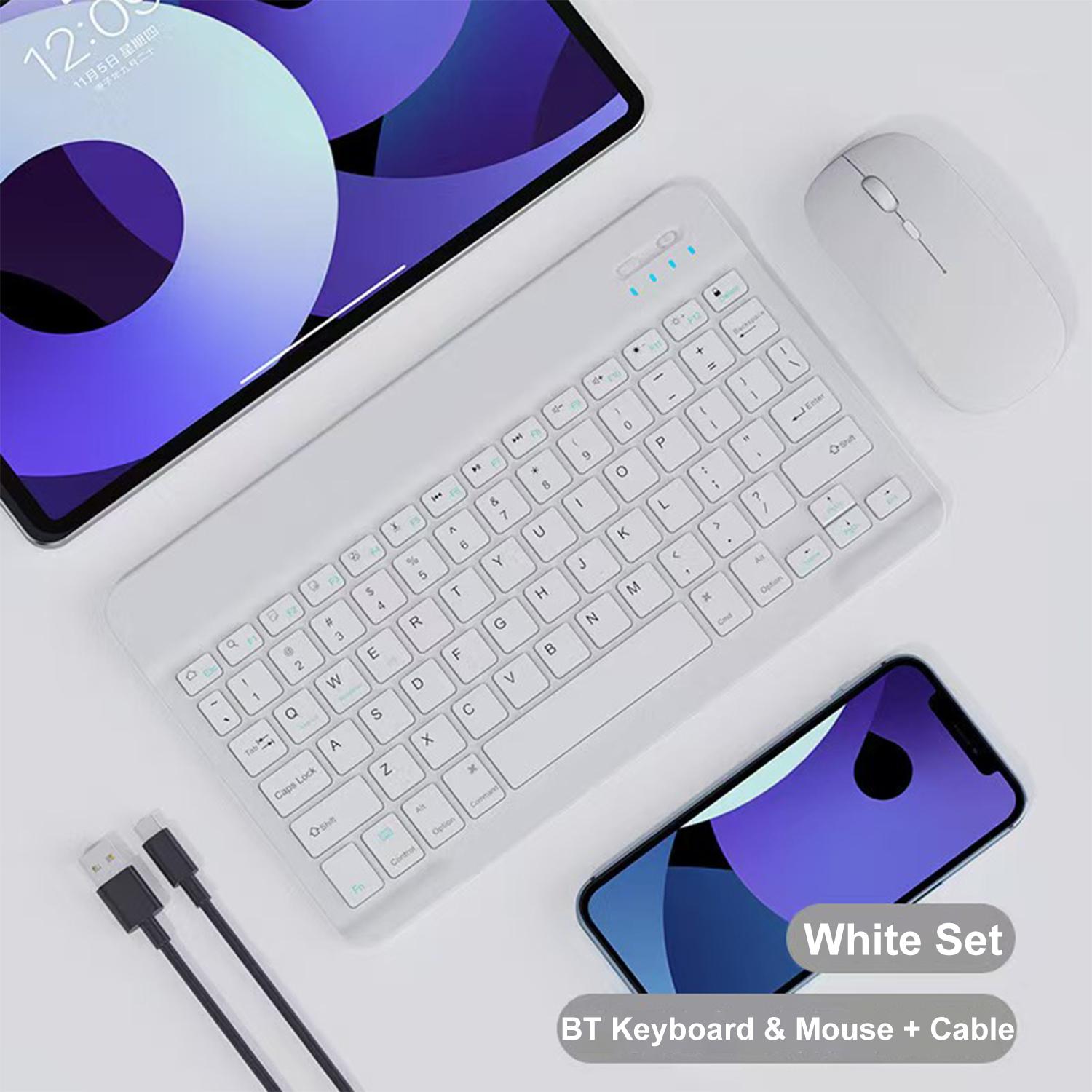 

Wireless Bluetooth Keyboard for Android IOS Windows Slim Portable Universal Bluetooth-compatible Keyboard For iPad Tablet Phone срібний