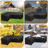 Outdoor Patio Garden Furniture Cover L-Shaped Heavy Duty Waterproof Rain Snow Chair Couch covers for Sofa Table Dust Proof Cover