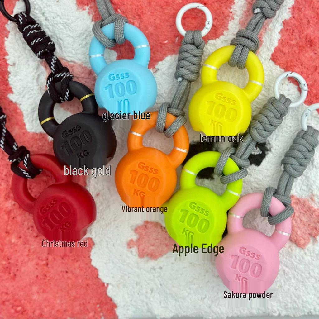 Lover 03 Kettlebell Accessories: 3D Fitness Keychain Bag Charm Pendant