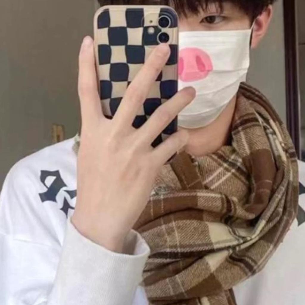 Scarf Men's Winter 1116 New Plaid Boyfriend Gift Shawl Women's Versatile Couple Warm Scarf Accessories