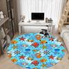 1pc Oceanic Creatures Chair Carpet for Office, Non-slip, Soft and Durable Office Rug, Perfect for Office yy251227135