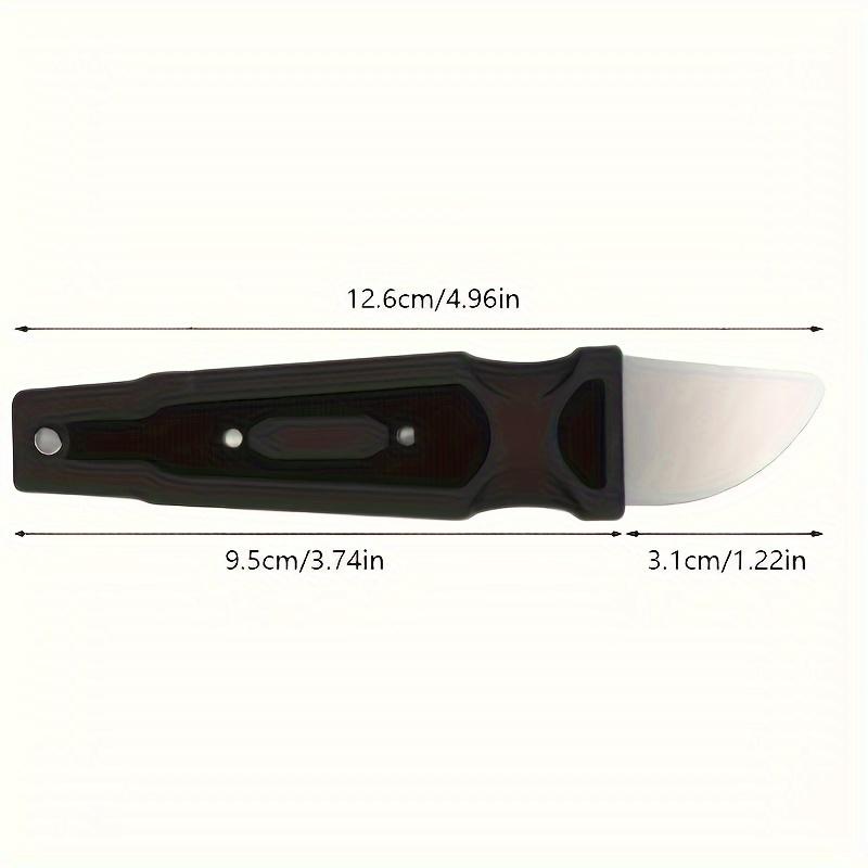 1pc Ultra-Thin Stainless Steel Precision Screwdriver - Anti-Static Smartphone & Tablet Repair Tool with Black Textured Grip for Easy Handling