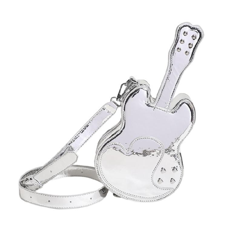 Сумки через плечо из искусственной кожи забавные сумки-кроссбоди в виде скрипки для женщин и девушек сумки-слинги серебряный 1840₽