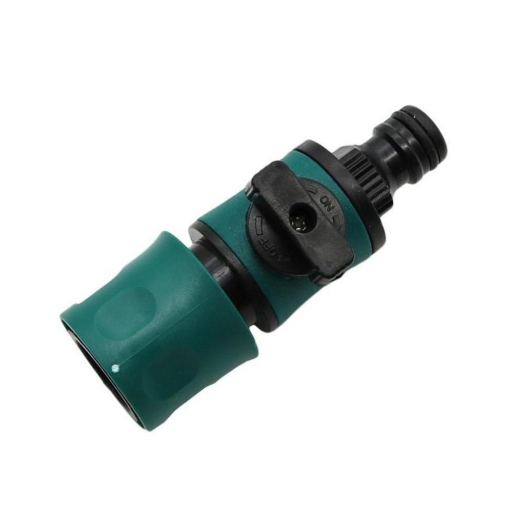 16mm Joint 1/2 Inch To 16mm Quick Connector With Valve Garden Irrigation System Fast Couplings Accessories Garden Supplies 1 Pcs