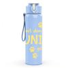 1PC Du Met Ein Hund Geht German Text 750ml Color Plastic Sports Water Bottle Leakproof Flip Straw Lid Suitable for Sports Office Home Use