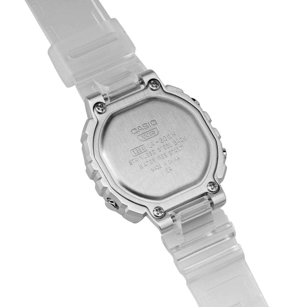 Casio Vintage Series L Digital Fashion Minimalist Classic Quartz Movement Resin Strap Watch Women watches White LA-20WHS-7A