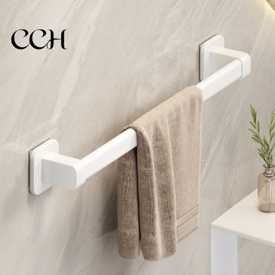 Self-stick Towel Rail Self-Adhesive Rack Hand Bar Strong Load-bearing Adhesive Shower Easy To Install Bathroom Wall Mounted Hanger