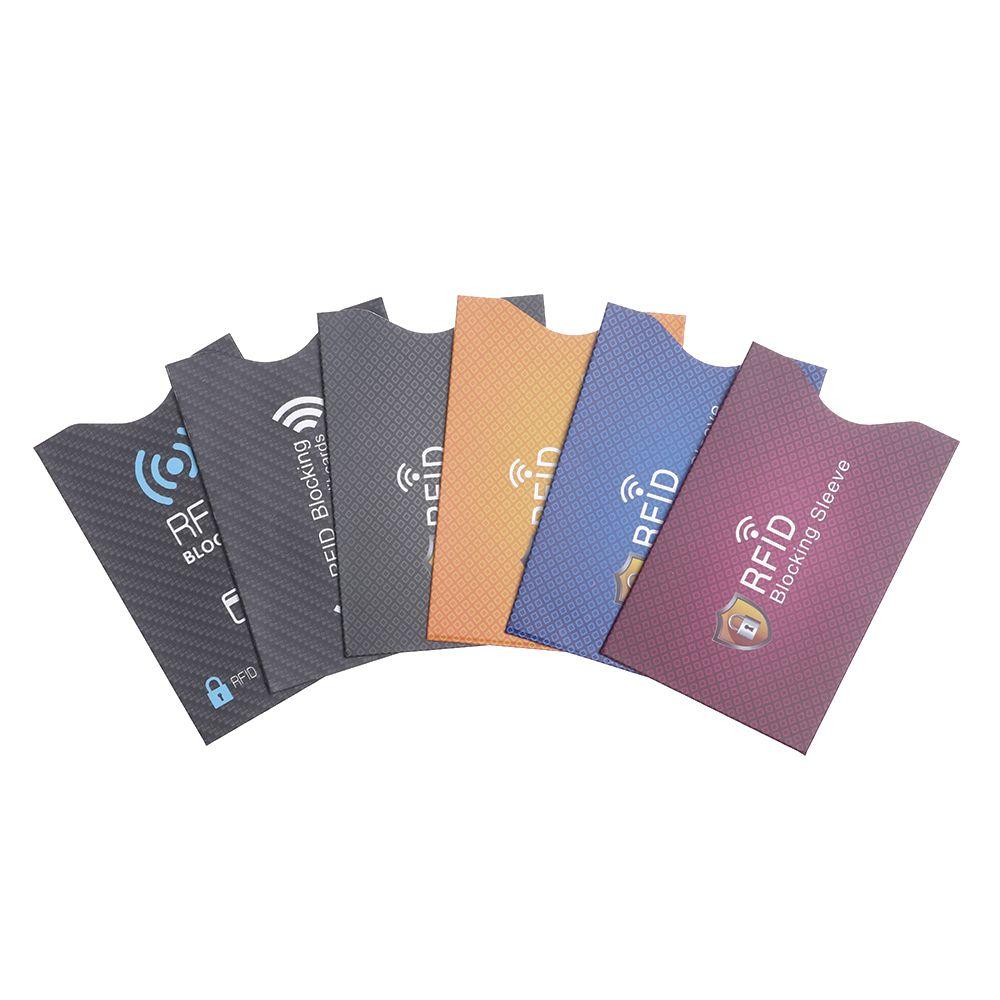 5PCS New Anti-theft Bank Protection RFID Blocker Card Holder Blocking Sleeve Protect Case Cover