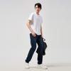 GEVAERT Cool Quick-Dry 70s Long-Staple Cotton Ice Silk Short-Sleeve T-Shirt for Men, High-End Round Neck Short Sleeve, White, XL