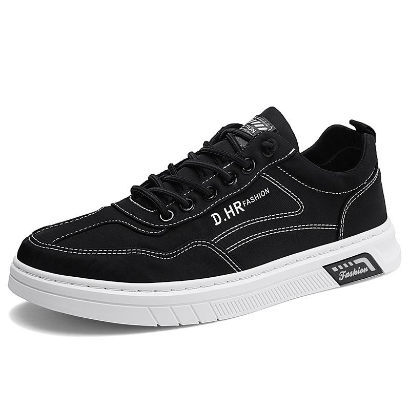 

Summer new ice silk cloth men s shoes college wind wear breathable lazy shoes low-top foot casual board shoes 39