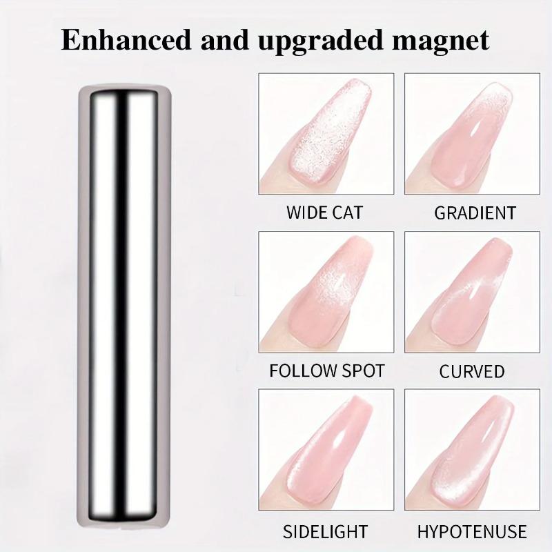3x0.7cm Round Nail Art Cat Eye Gel Magnetic Pen for Gel Polish 3D Cat Eye Nails Painting Strong Magnet Stick Manicure DIY Tools