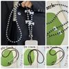 Long Long Crossbody Phone Chain Sweet Beads Phone Strap Cellphone Lanyard  Phone Accessories