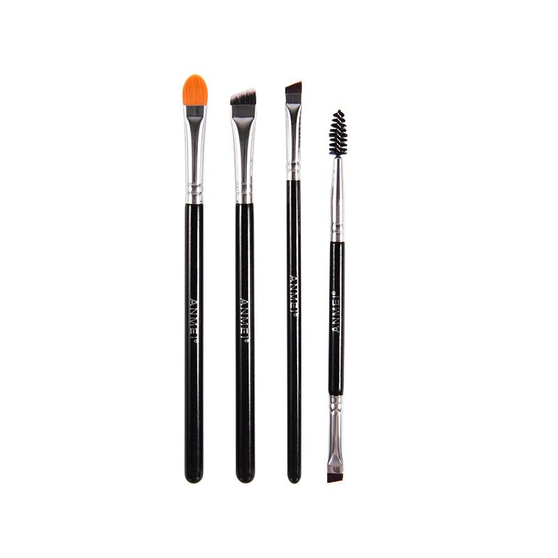 Eyeliner & Eyebrow Brush: Ultra-Thin Angled Flat Head with Fiber Bristles