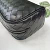 Pelle Vera Intrecciata a Mano da Uomo Portatile Strato Superiore Pelle di Mucca Cerata alla Moda Borsa da Bucato Cosmetico da Donna