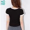 NOME Women's Striped Slim Fit Short Sleeve T-Shirt