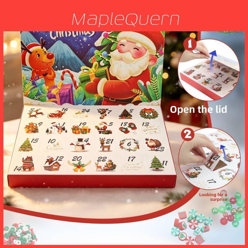 Christmas Diy Jewelry Countdown Calendar With Acrylic Decor For Holiday Gift Making