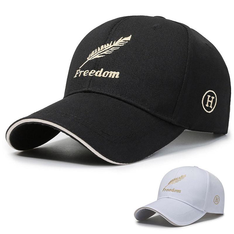 Freedom Lettter Embroidered Duckbill Hat Baseball Caps Uv Outdoor Protective