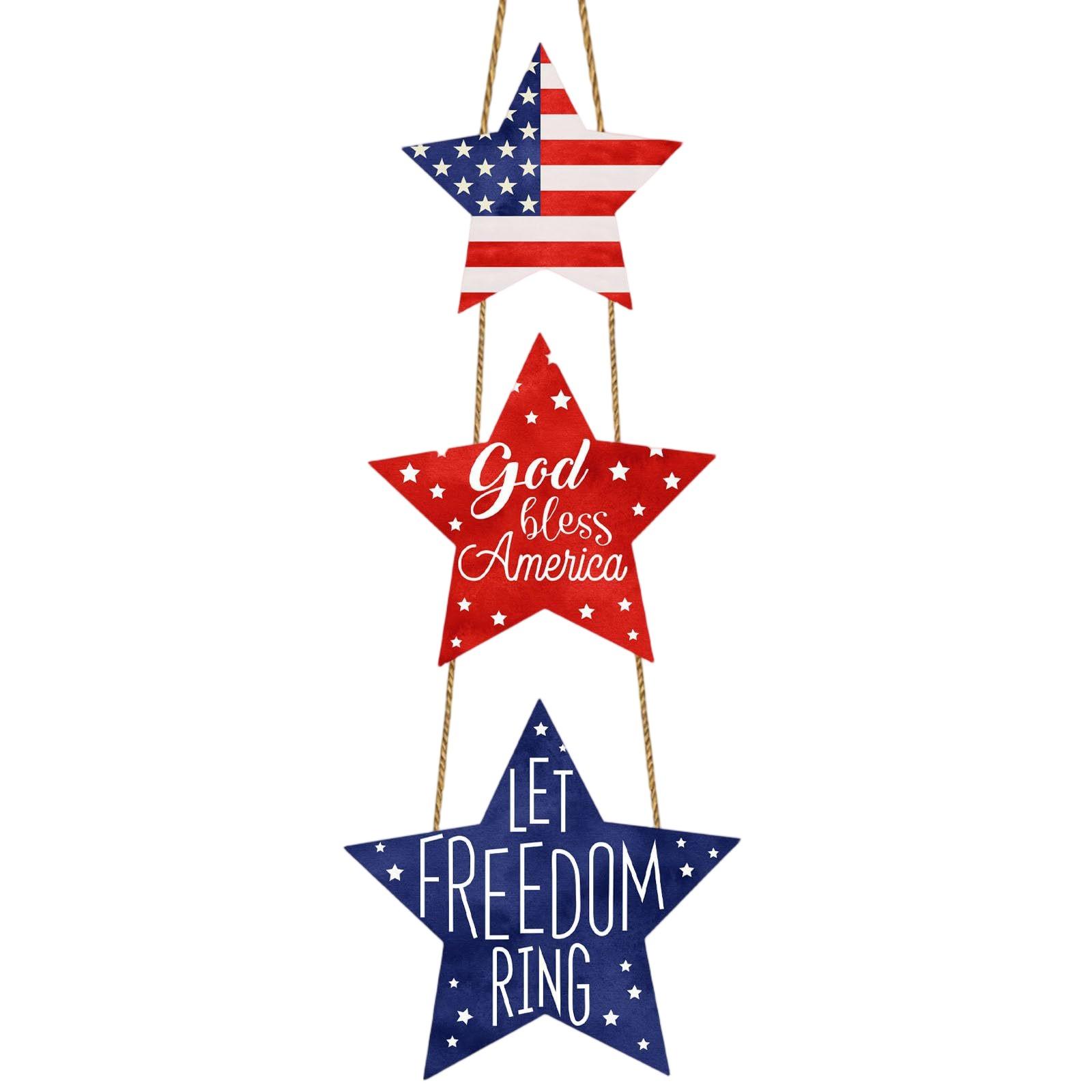 

День независимости Декор для дома Подвесной деревянный Подвесной парадный входной двери крыльцо Стена Домашний декор One Size