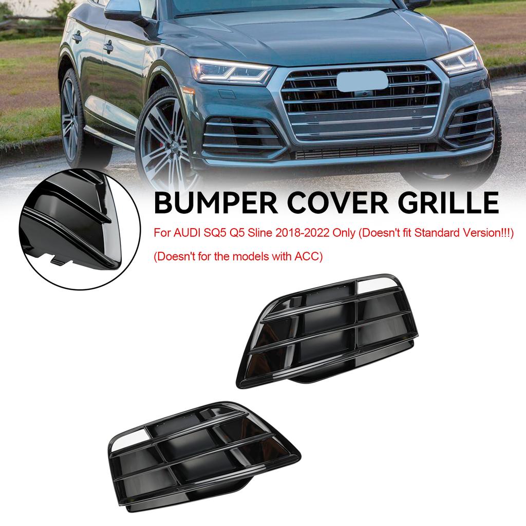 Front Bumper Grille Grill 80A807679MRU6 Fit Q5 SQ5 Pre-Facelift 2018-2022