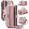 For Samsung Galaxy A16 5G Case CASEME C39 RFID Blocking Zipper Wallet Stand Leather Cover with Strap