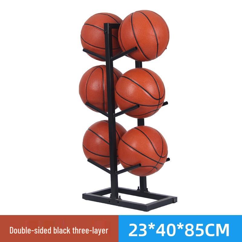 Kanglangte 3-Tier Double-Sided Sports Ball Storage Rack
