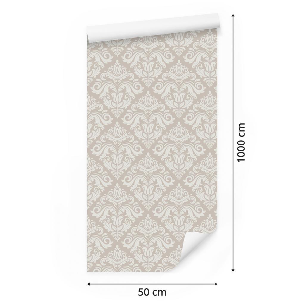 Wallpaper Traditional Floral Ornaments for Living Room and Bedroom 50x1000
